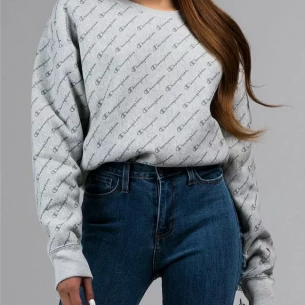 Champion reverse weave gray logo sweatshirt small - Picture 1 of 7